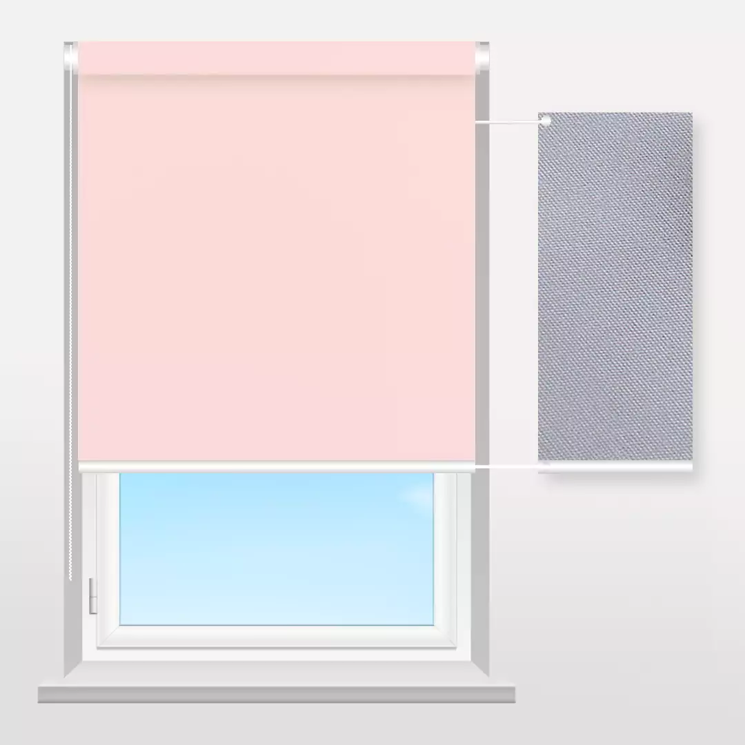Рулонные шторы Sunset Термо (розовый)